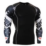 Life on Track mens t shirt base layer for American football skull 3d printing long sleeve clothes shirts for soccer