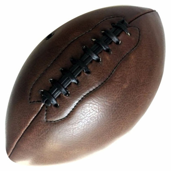 High quality Sport Rugby Ball American Football Ball Vintage PU Size 9 For College Teenagers Outdoor Training 2 colors