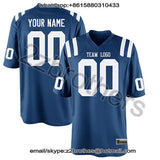 Factory Wholesale Custom American Football Game Jerseys Design Logo Stitch Embroidered Team T-Shirt Indianapolis Men Women Youth