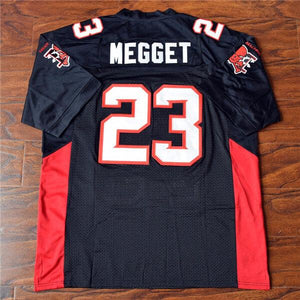 Custom DIY American Football Jerseys Earl Megget #23 The Longest Yard Mean Machine Movie T-Shirts Men Women Youth Kids Black Red